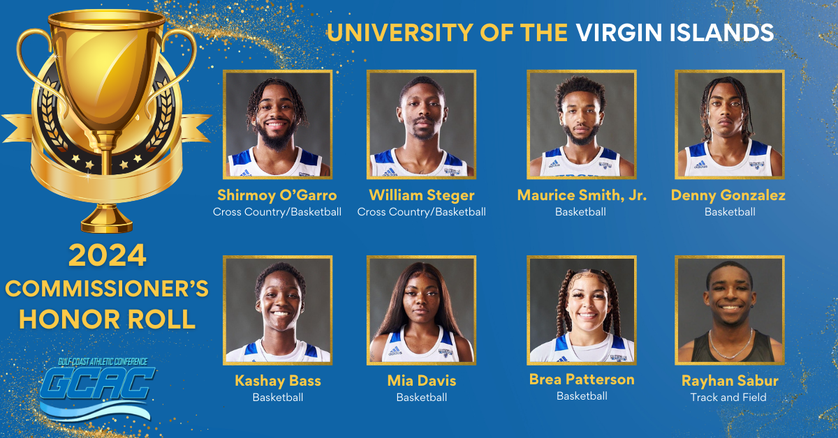 Eight UVI Student-Athletes Named to GCAC Commissioners Honor Roll