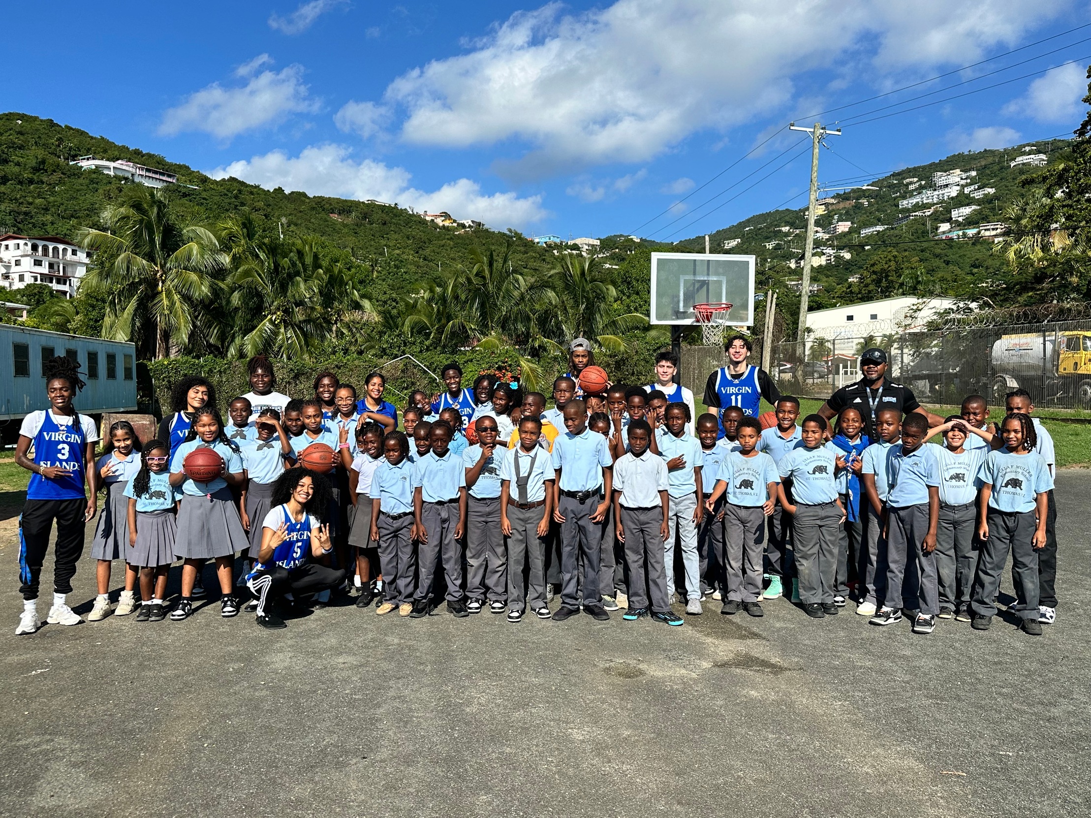 UVI Basketball Teams Visit Virgin Islands Public Schools